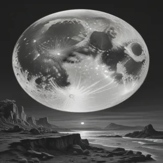 moon sketch