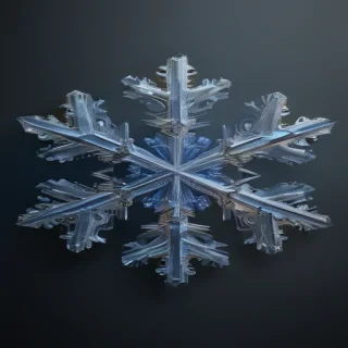transparent snowflake