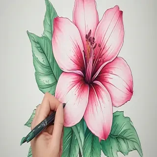 flowers to draw in color