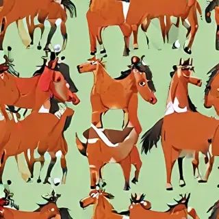 horses cartoon