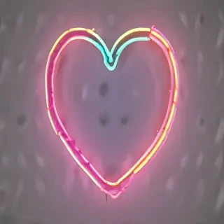 neon heart png
