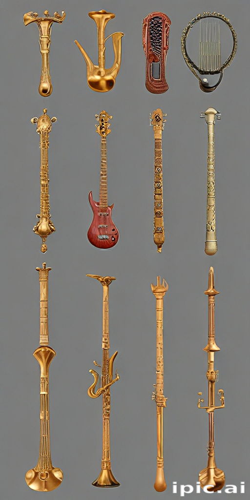 An Array of Unique Musical Instruments Showcasing Diverse Cultural ...