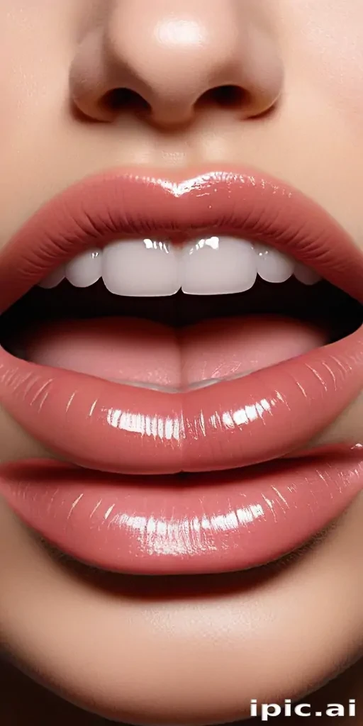 glossy lips png