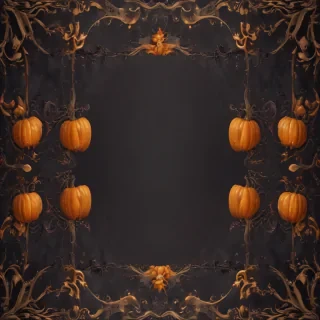 halloween border transparent