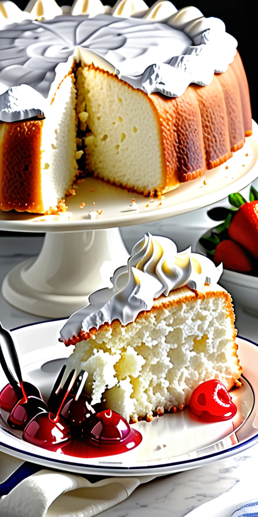 angel food cake and pie filling