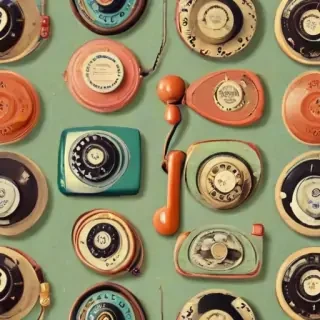 vintage phone wallpaper