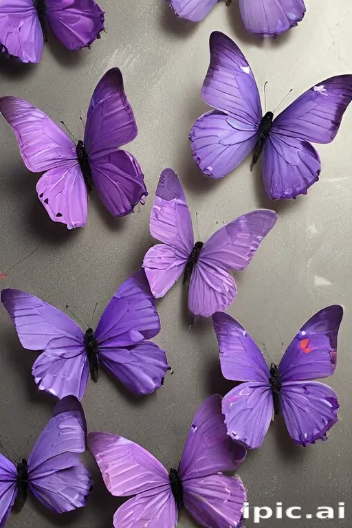 purple butterflies