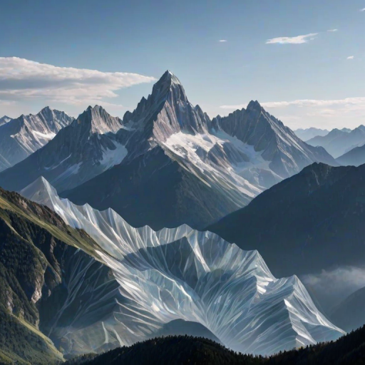 transparent mountains