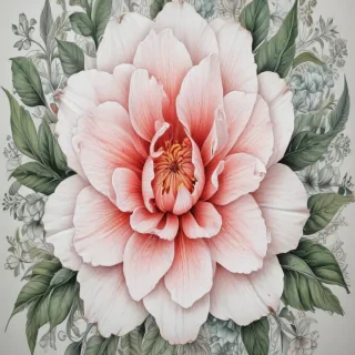 flower drawing for coloring