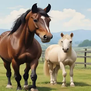 horses cartoon