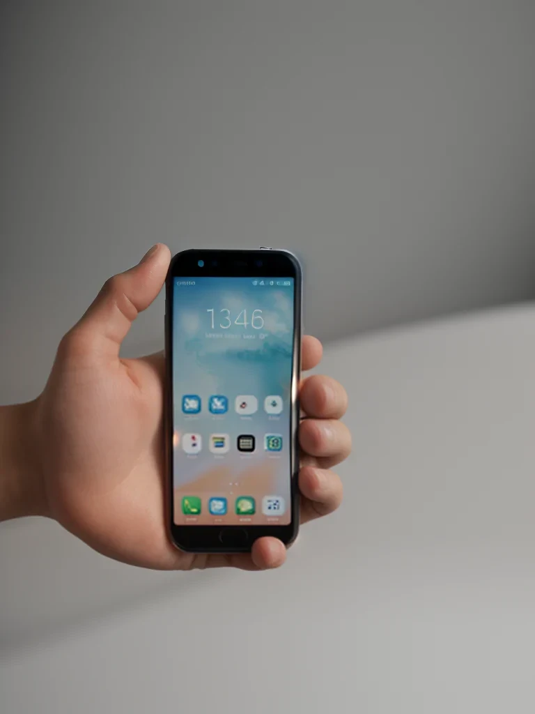hand with phone
