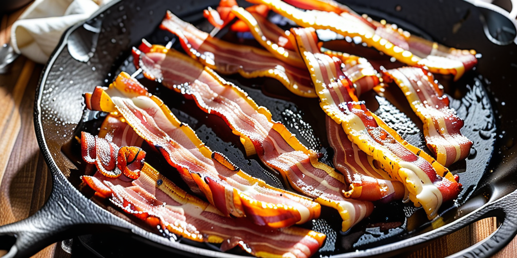 bacon in cast iron skillet