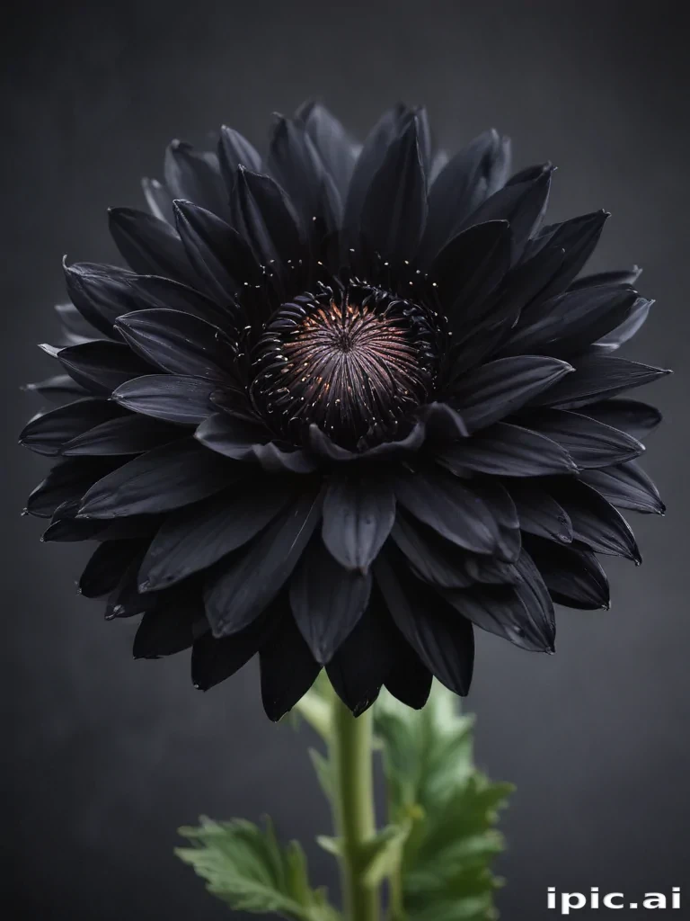 black flower