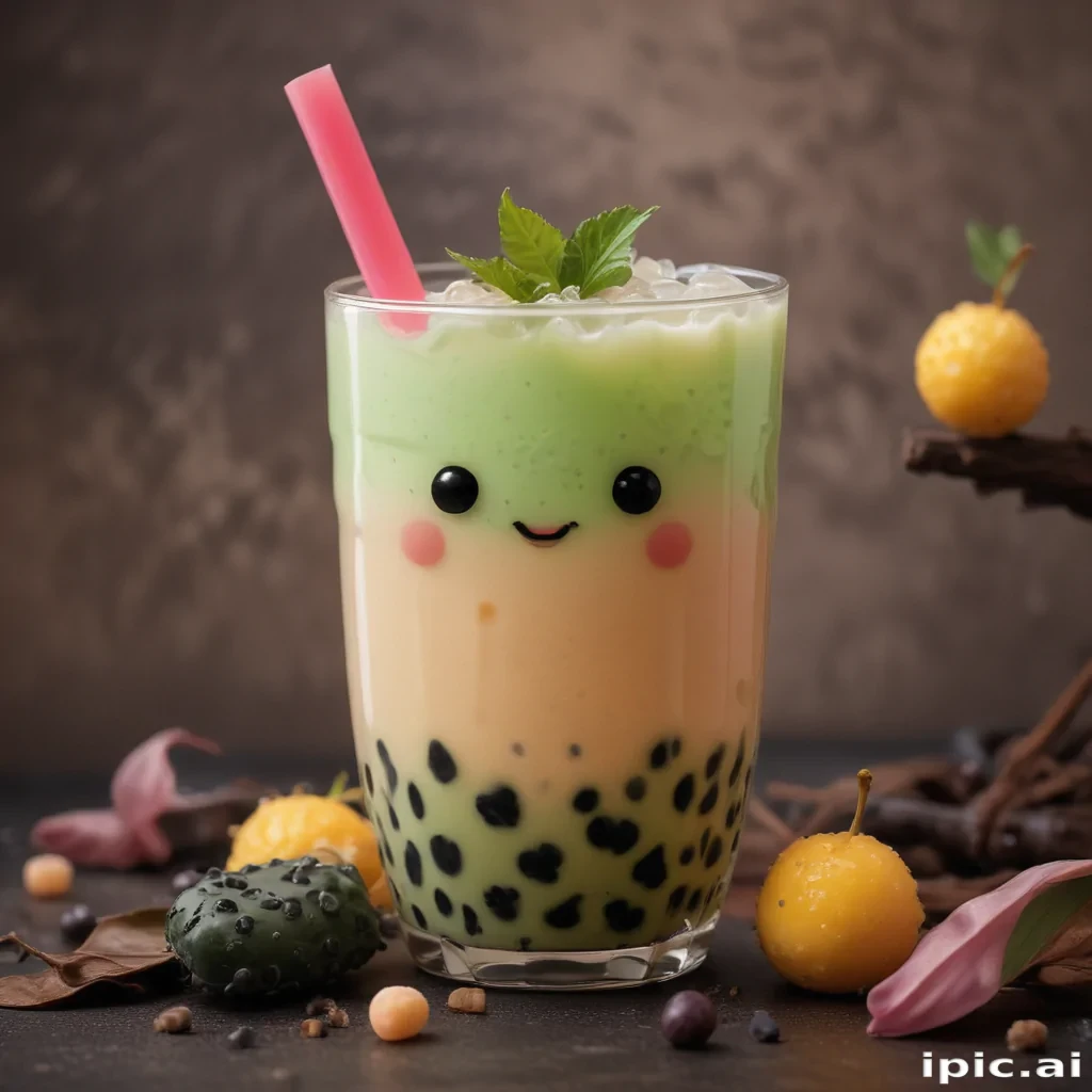 cute boba tea wallpapers