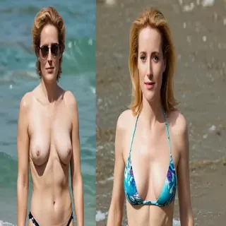 gillian anderson bikini pics