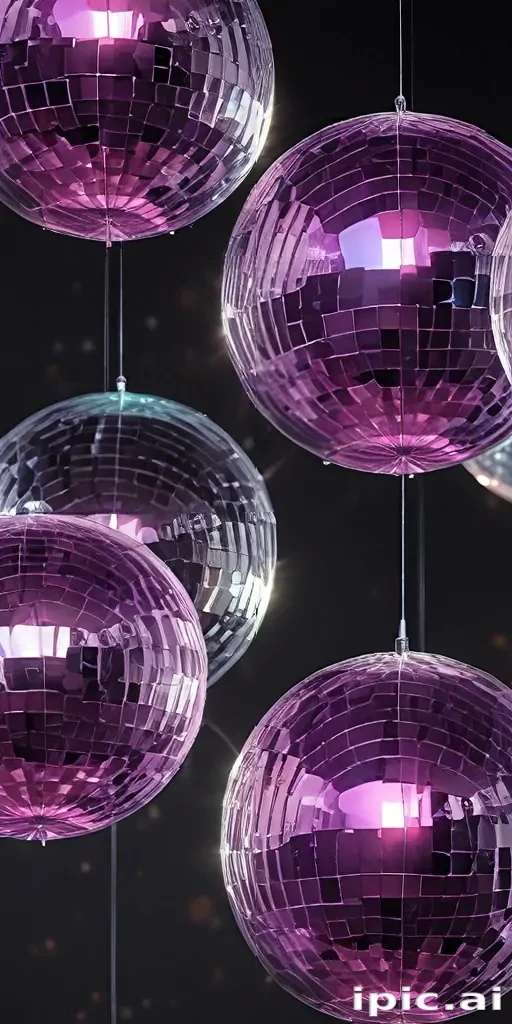 transparent disco balls