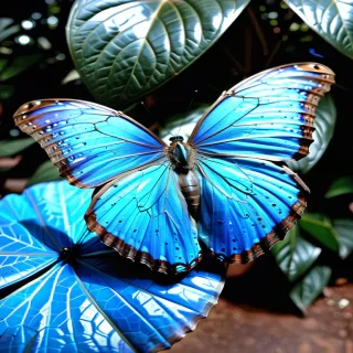 blue morpho butterfly