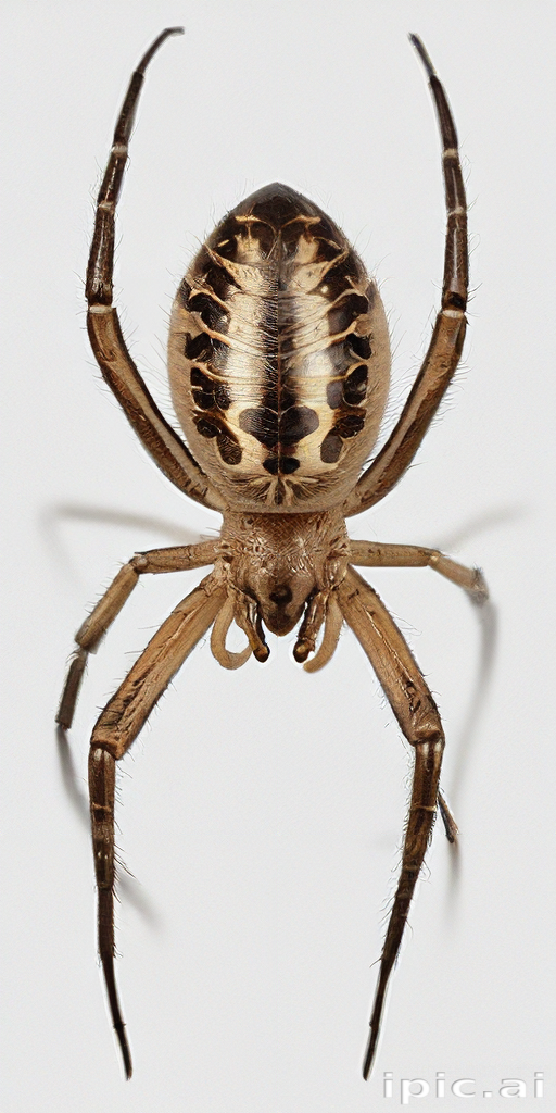 Sharp Spiders Close-Up View of a Unique Spider with Intricate Patterns on Its Body