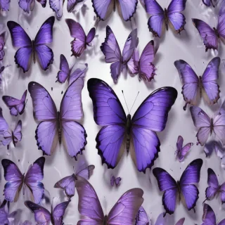 purple butterflies