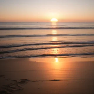 beach background sunset