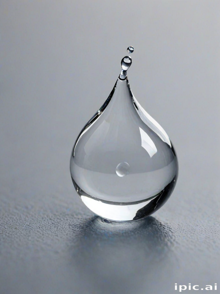 transparent water drop