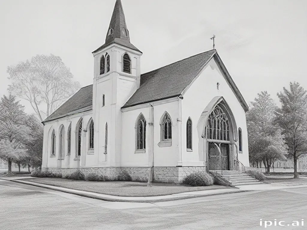church drawing