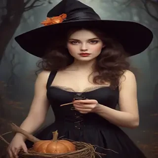 vintage witch art