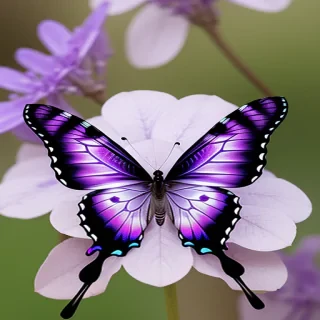 transparent purple butterfly