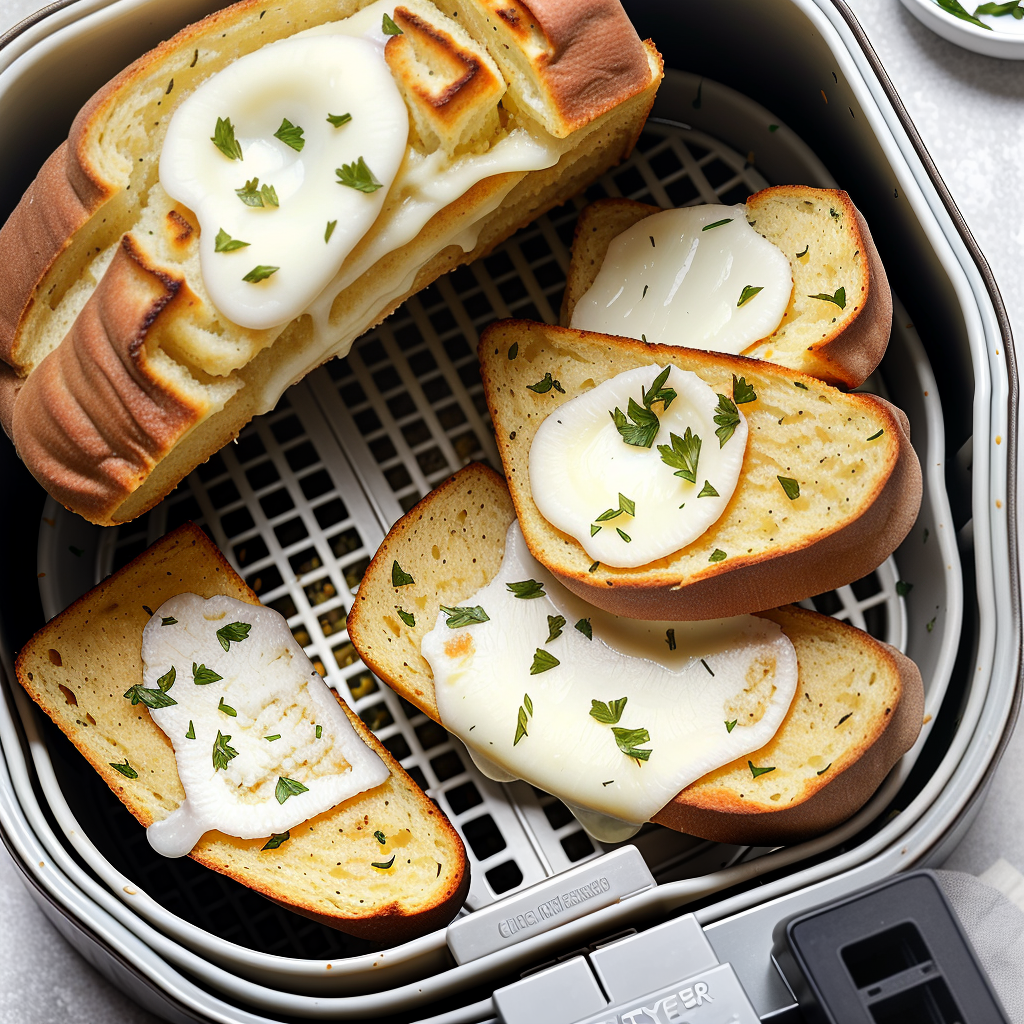 air fryer frozen garlic bread