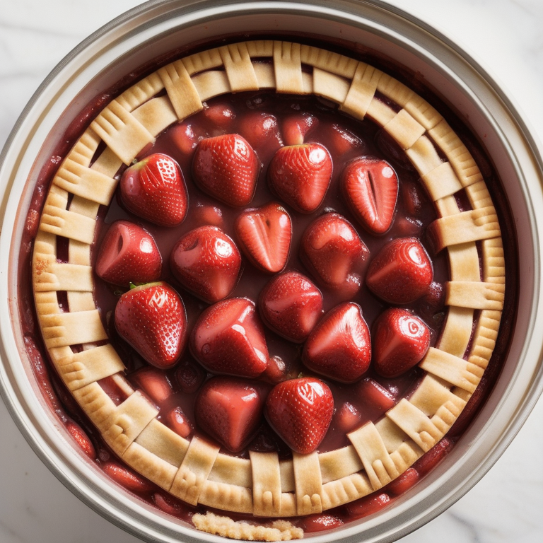 strawberry rhubarb pie filling canned