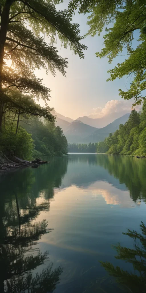 background lake