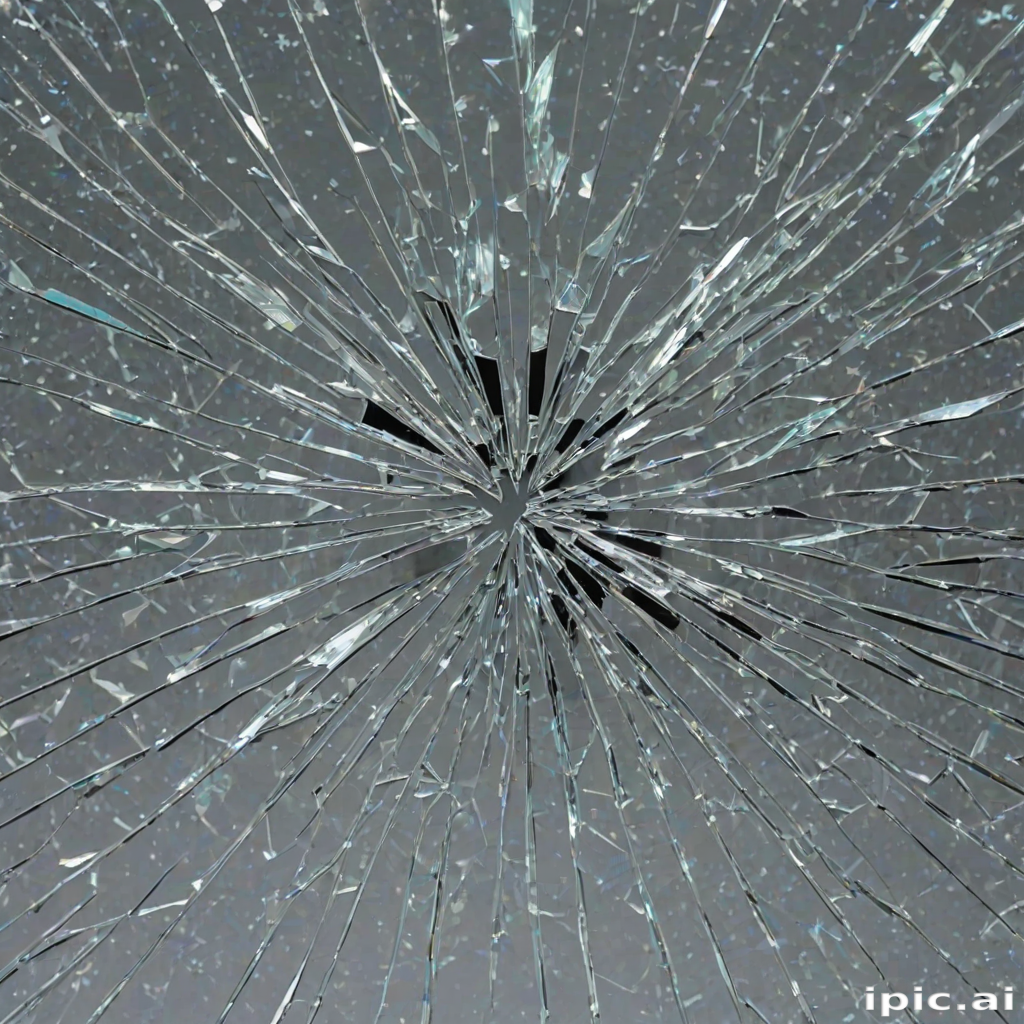 broken glass overlay
