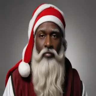black santa png