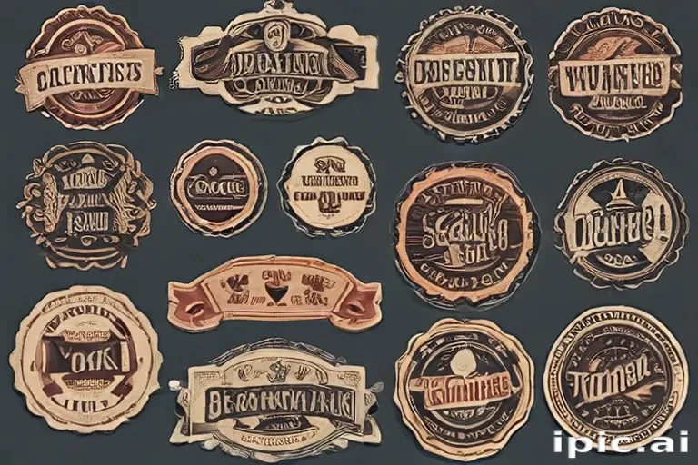 vintage stickers png