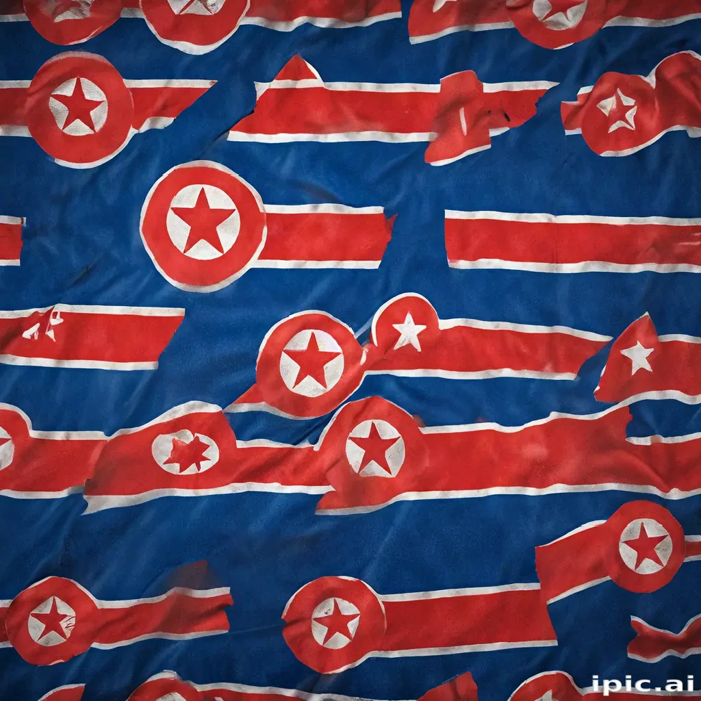 north korea flag