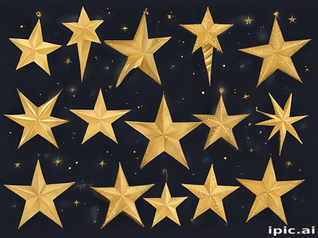 christmas stars clipart