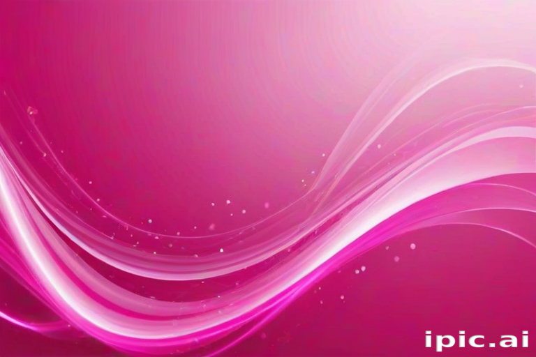 Abstract Pink Waves with Soft Light and Subtle Sparkles Background Design