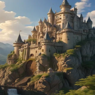 castle in cartoon