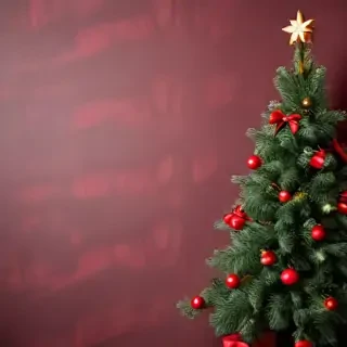 christmas background portrait