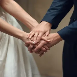 couple holding hands aesthetic