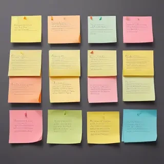 sticky notes png transparent