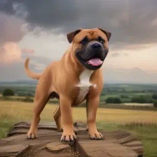 staffy bull bullmastiff
