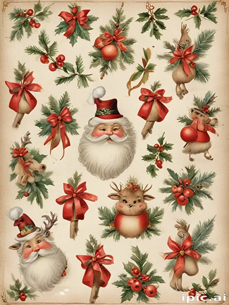 free printable vintage christmas images