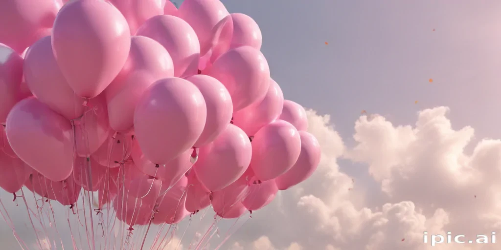 pink balloons png