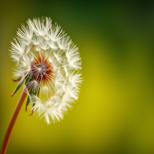 Create a high-resolution image of floating dandelion seeds on a soft gradient background, shot with a Canon EOS 5D Mark IV at f/2.8, ISO 100, and a shutter speed of 1/200s, using a shallow depth of field and natural lighting to enhance clarity and detail.