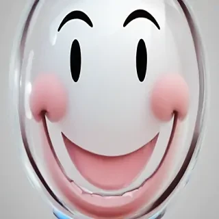 transparent happy face