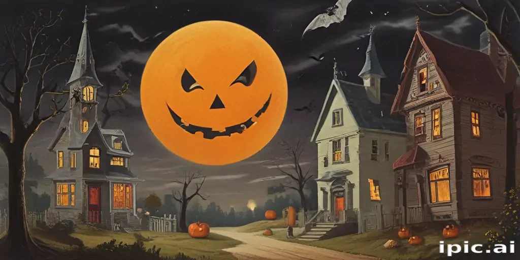 public domain vintage halloween art