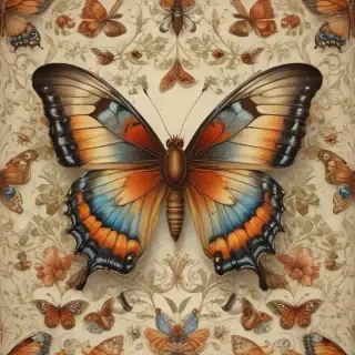 vintage butterfly illustration