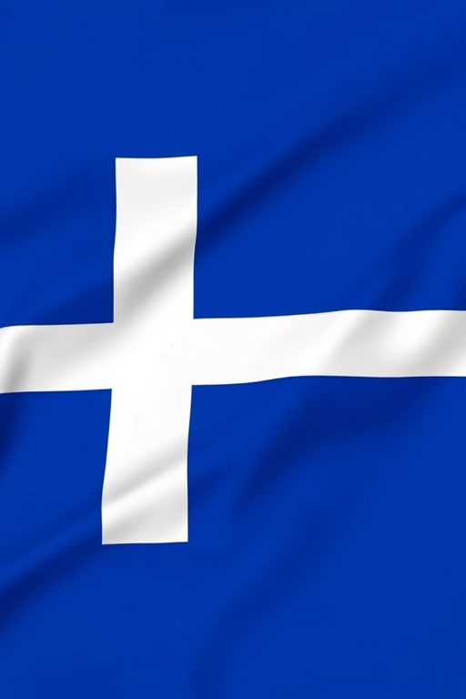 flag of Iceland, high resolution, shot with a DSLR camera, f/8 aperture, ISO 100, 50mm lens, natural light, centered composition