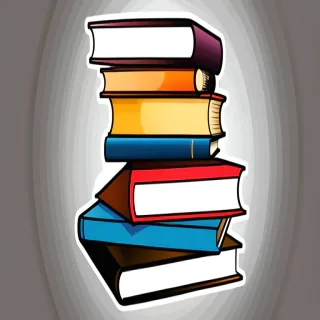 clipart book stack